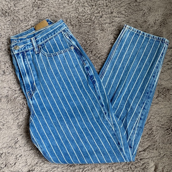 Striped Mom Jean NWOT - Picture 2 of 6